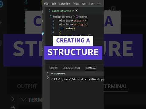 Creating a STRUCTURE in C!  #coding#python#dsa#ytshorts #softwareengineer#webdevelopment#programming