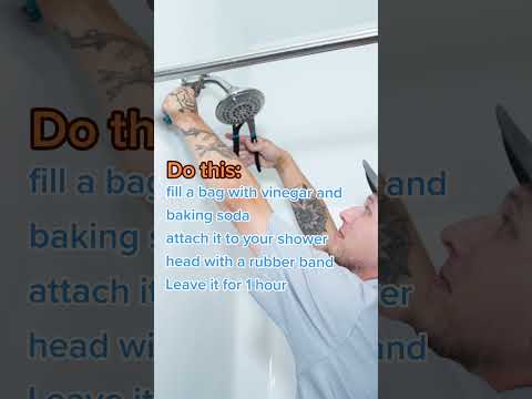 How to unclog your shower head | How to clean your shower head #cleaning #bathroomcleaning #plumbing