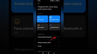 How to off privacy protection password on Redmi || privacy protection password setting #shorts