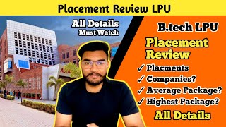 B.tech Placement Review LPU | 62 LPA Placement | CSE Placements| B.tech CSE LPU |Average package LPU