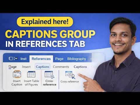 MS Word me Captions Group kya hai? References Tab Full Tutorial in Hindi