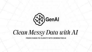 Clean Messy Data with AI in Python | Pandas, Excel & GenAI Tutorial for Beginners