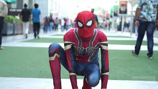 Spiderman Cosplay, Comic Con Pop Up Event, March 2021 at DLF Cyberhub, Gurugram