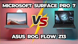 Microsoft Surface Pro 7 VS Asus ROG Flow Z13 🔥 Which One Wins? [2025]
