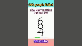 How many numbers can you see #shorts #shortvideo #dailyquiz #quiz #easyquiz #riddles