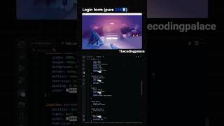 Glassmorphism Login Page Using HTML & CSS | Modern UI Design Projects 2025