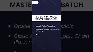 Upcoming Live Oracle Training Sessions. Register Early & Secure Your Spot! #oraclecloud