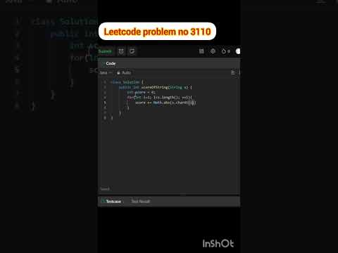 Score of a string | Leetcode problem solving #leetcode #java #shots