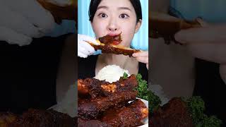매운 자이언트 소갈비 먹는 소리