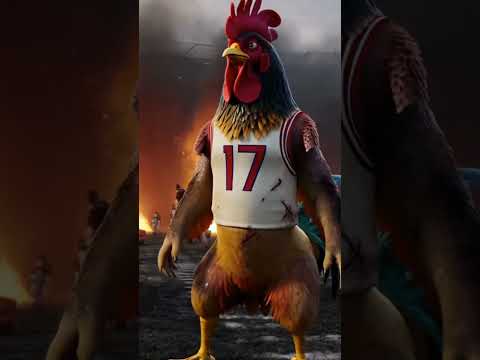 🐔🔥 Warrior Chickens Take Over the Game! 🏈⚔️ | #ChickenWarriors #EpicBattle #GameDay #Viral #AI