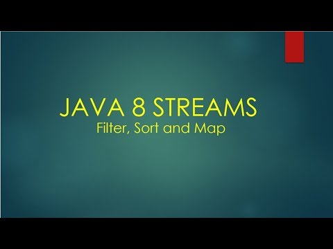 Java 8 Streams: Filter, Sort and Map