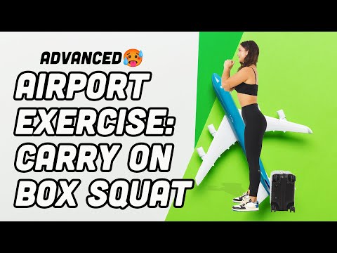 Airport Exercise: Carry On Box Squats