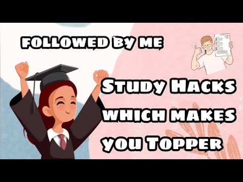 🤫8 Study Hacks which Makes you Topper|| Topper secret|| Things which I am following||