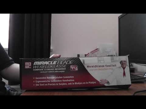 Miracle blade messenset unboxing/uitpaksessie