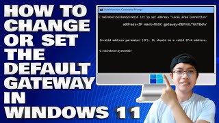 How To Change or Set The Default Gateway in Windows 10/11 [Guide]
