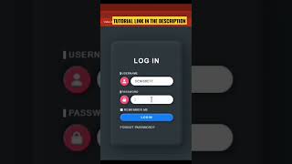 Claymorphism Login form using HTML & CSS #htmlcss #coding