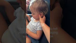 She requests it everytime we start to land ✈️ #travelhack #familytravel #flyingwithatoddler