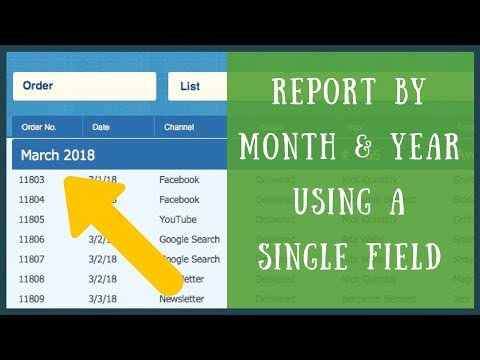 FileMaker group report by month & year with a single field! | Beginner Tutorial | FileMaker For You