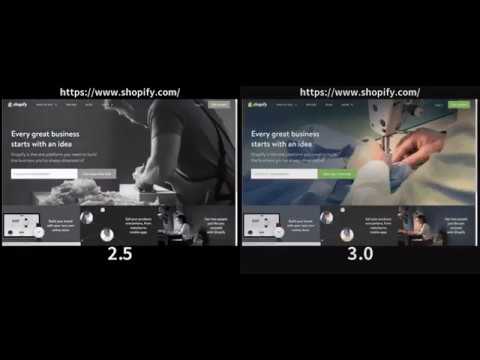 Preload in action on Shopify.com