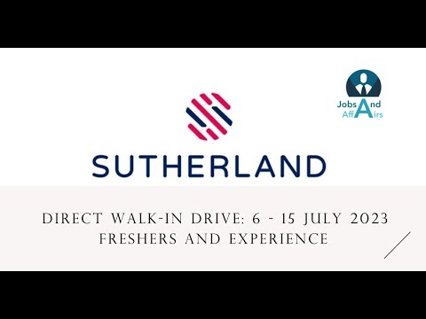 Sutherland recruitment July 2023, Sutherland jobs