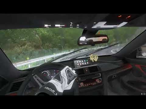 Drifting BMW F80 M3 in the rain