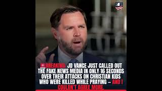JD Vance just blasted the Fake News Media in only 16 seconds