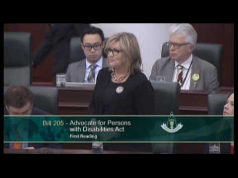 MLA Sandra Jansen introduces the Advocate for Persons with Disabilities Act