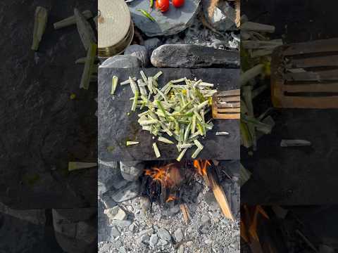 Smile more, worry less | Kurkuri Bhindi | #cooking #food #mountainchef #mountains #river #life