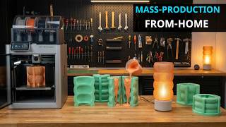 3D Printing Silicone Molds for Casting Premium Concrete Lamps