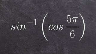 Evaluate the expression for the composition of inverse sine and cosine