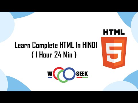 Complete HTML tutorial in Hindi for beginners  | Crash Course 2021
