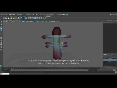 Doll Rig Using Maya nHair by Jess Wrubel