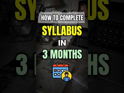 how to complete syllabus fast | fastest way to cover syllabus | #shorts #short