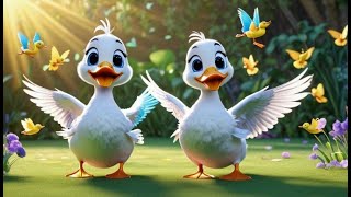 Two Little Ducks Learn to Spell | Spelling Song for Kids | Fun Learning Rhyme