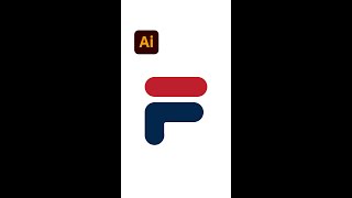 FILA Logo with Golden Ratio Design - Illustrator #shorts - Design.lk