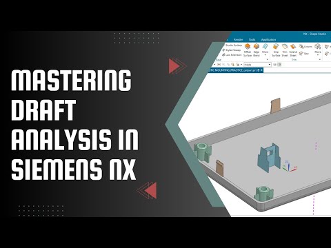 Siemens NX Draft Analysis Tutorial: Master Mold Design & Simulation | #cadsoftware #cad #ugnx