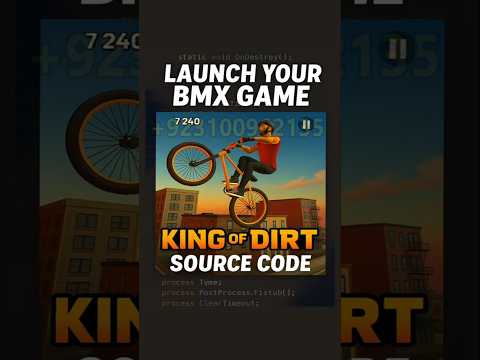King of Dirt Game Source Code – BMX Freestyle Game Ready to Publish  #unitysourcecode