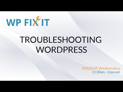 Troubleshooting WordPress