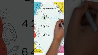 Math Tricks - Vedic Math Tricks - Two Digit Squares! #mathtricks #mentalmath #vedicmaths #mathhacks