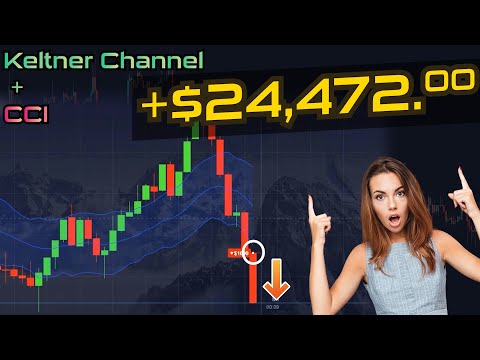 +$24,472.00 with Keltner Channel and CCI | Binary Options Trading Strategy