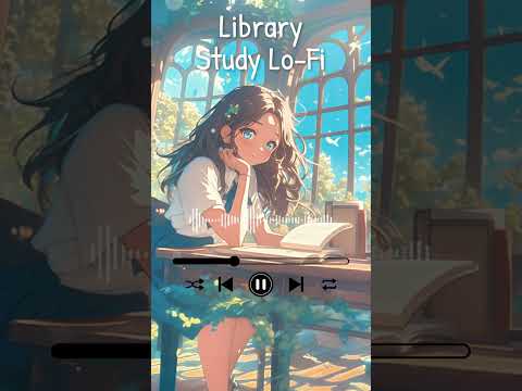 Library Study Lo-fi 🎶📚 | Focus with Calm Beats for Reading & Deep Work  #lofibeats #anime #shorts