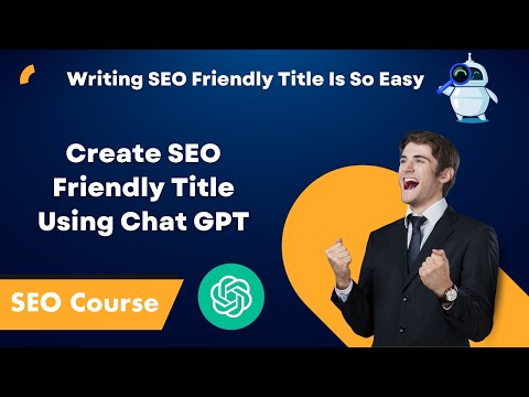 How To Write Meta Title Using AI Tool Chat GPT - Chat GPT SEO | Learn SEO Course