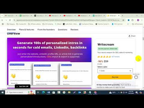 Writecream Product Review 2024 | AI content writer tool | Lifetime Deal at $59