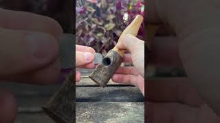 Tastes like campfire 🔥 #diy #woodcarving #carving #nature #satisfying #woodworking