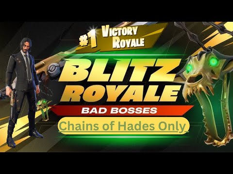 Can You WIN FORTNITE BLITZ ROYALE with Just Chains of Hades?