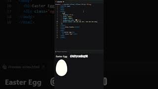 Easter egg programming using html and css tutorial for beginners #coding #htmlcss #tutorial #coder