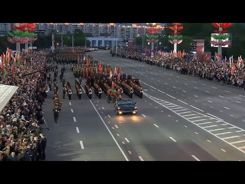 LIVE: Военный ночной парад в Минске! // 80 лет Великой Победы!