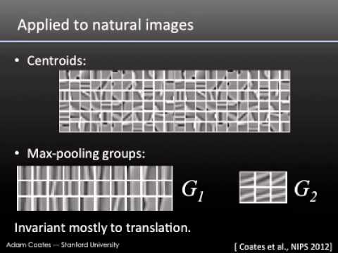 Adam Coates -- Demystifying Unsupervised Feature Learning -- UC Berkeley 12/7/2012