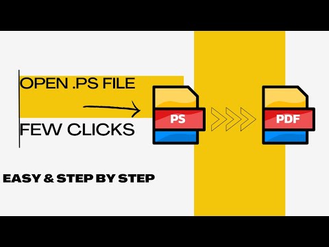 How to open .PS file *By converting into PDF* 2025 EASY GUIDE
