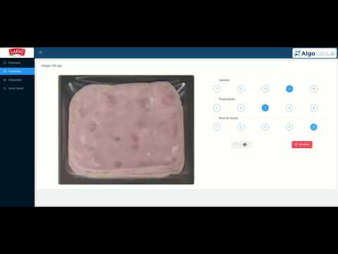 Quality assurance video sliced pork products ham bacon classifier